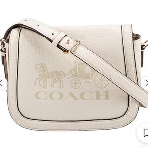 Coach Cream Saddle Bag